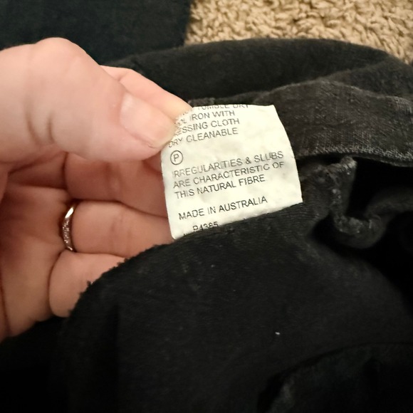 Bec+ Bridge Black Cottion Trousers Size 8 Minimalist Capsule - Picture 7 of 8